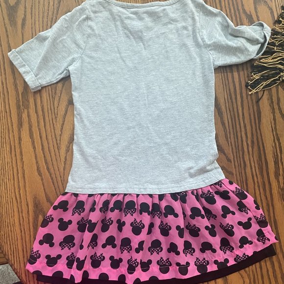 Girls Short sleeve Minnie Mouse Dress, Size M 7/8 - Picture 2 of 2